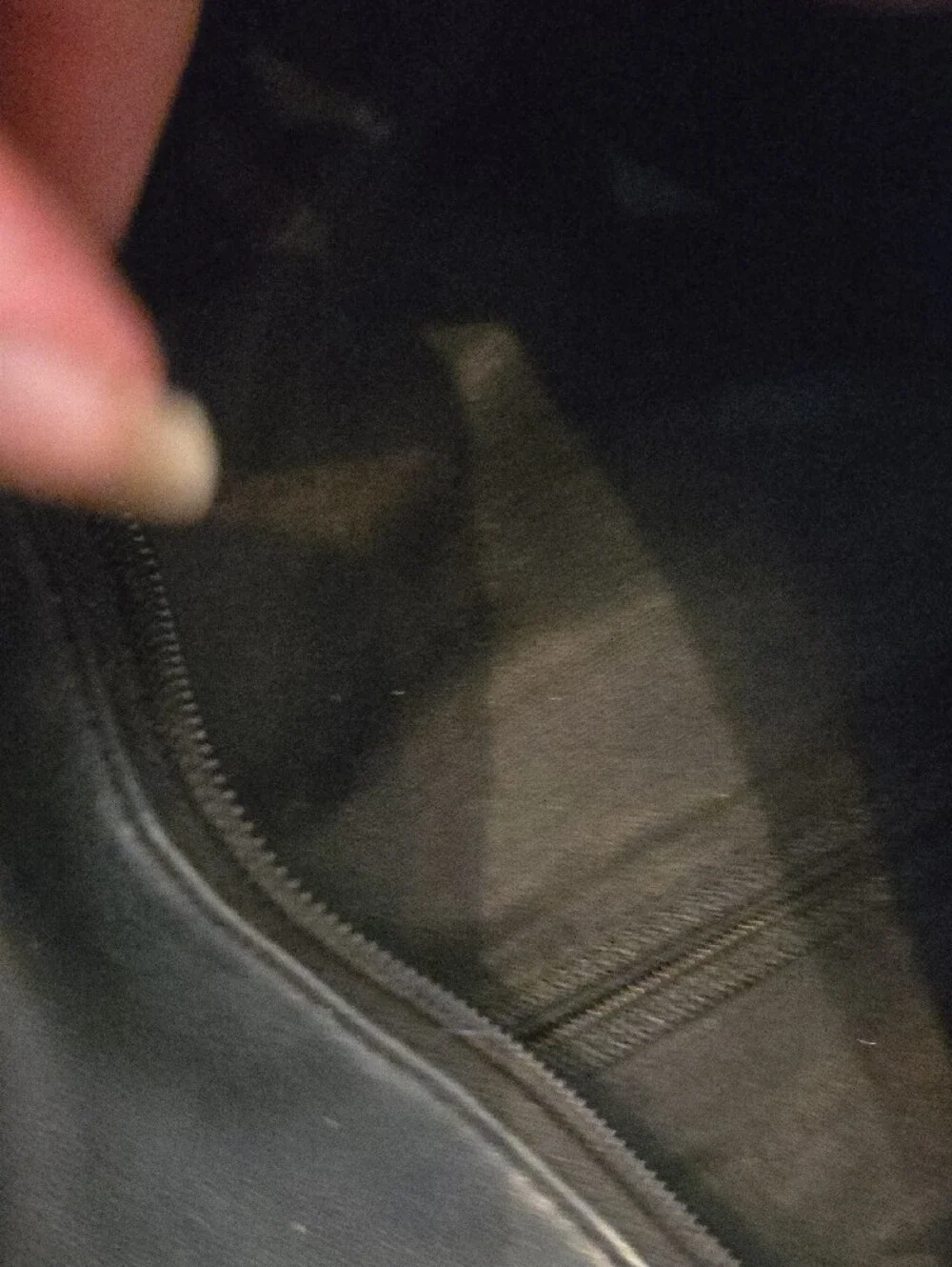 Black Leather Sling Backpack - Unbranded